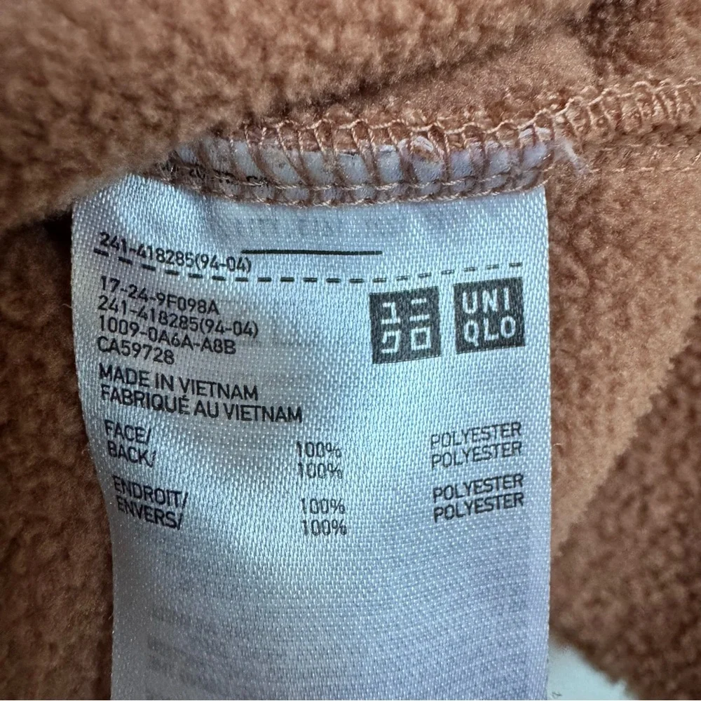 Uniqlo Burnt Peach Berber Fleece Crewneck Sweater. Size XL - Picture 6 of 6